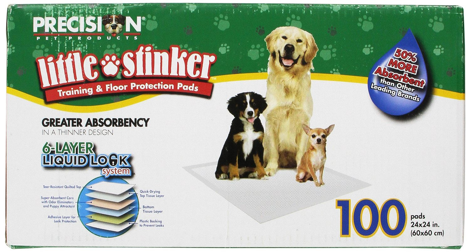 Precision Pet - Little Stinker Housebreaking Pads - 100 Pack