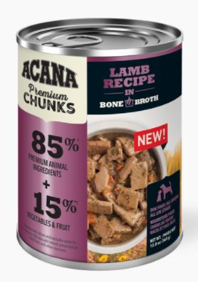 Acana Lamb Chunks in Bone Broth Canned Dog Food ROVR