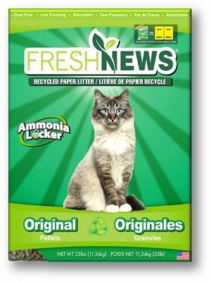 Cat litter newspaper clearance pellets