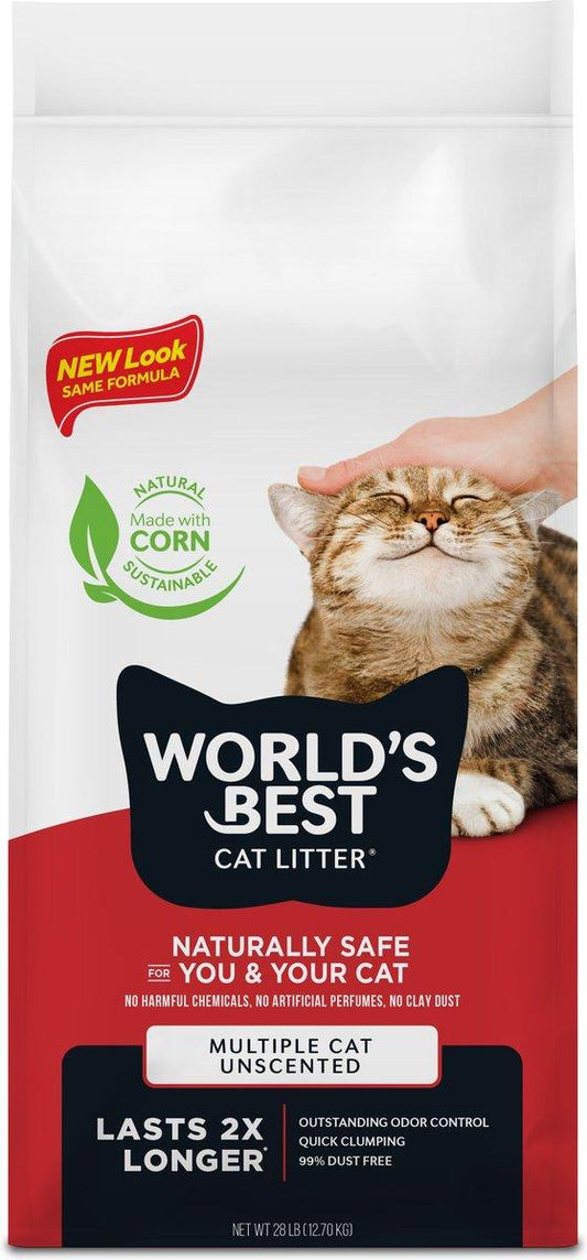 World's Best Premium Cat Litter | Original Series Unscented Clumping Multi-Cat