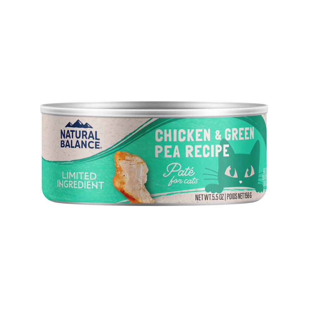 Natural Balance Cat Food | Limited Ingredient Grain-Free Diet | Chicken & Green Pea Formula