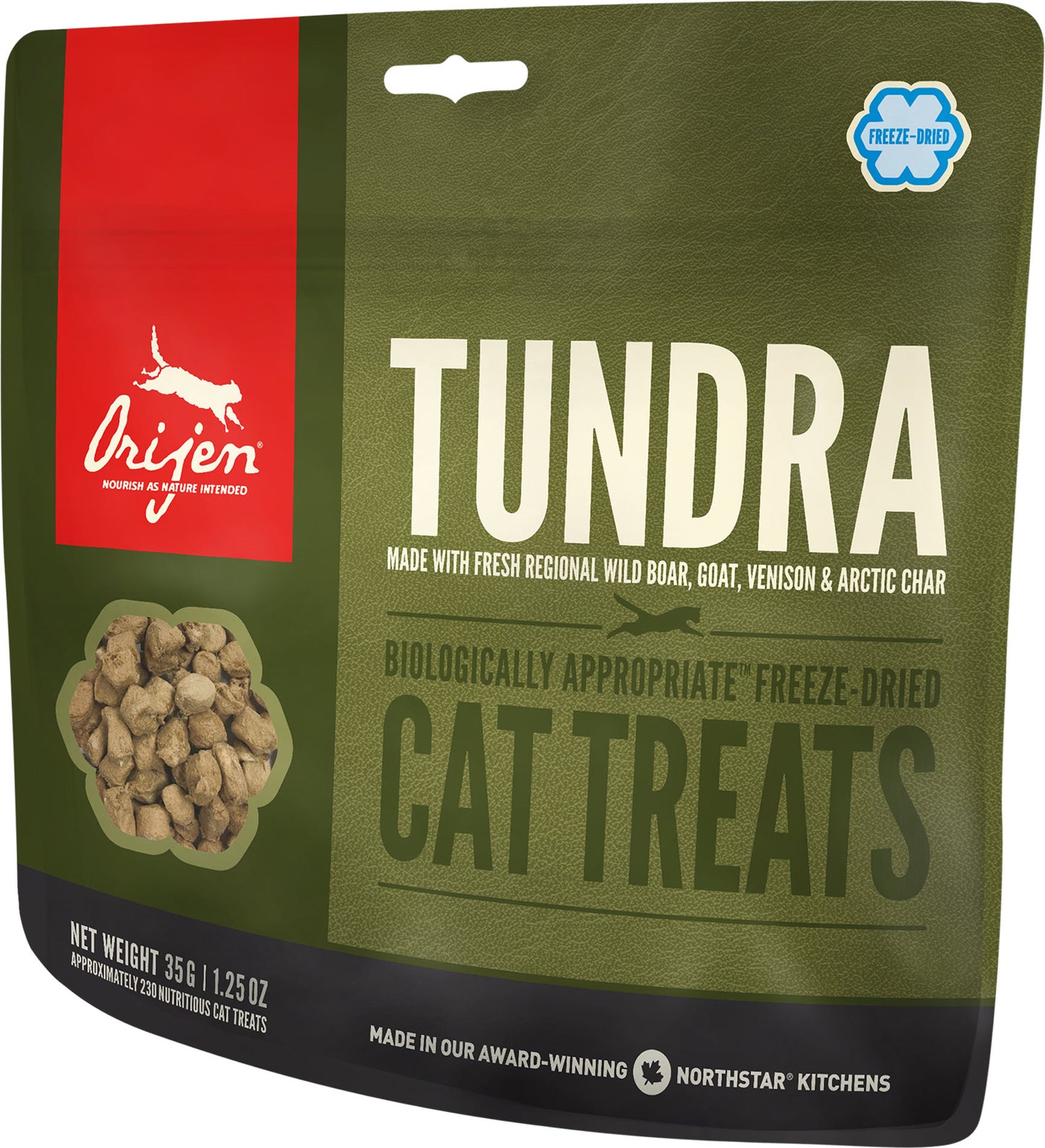 Orijen Premium Cat Treats | Tundra Freeze-Dried Formula | 35 g Pouch 🇨🇦